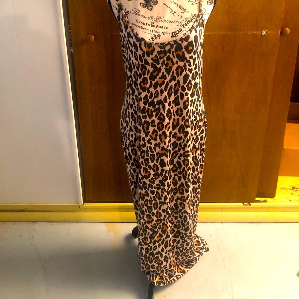 Cheetah print maxi dress Size 14